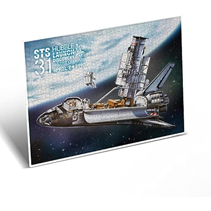 CUBIC FUN 3D PUZZLE NASA HUBBLE SPACE TELESCOPE & SPACE SHUTTLE ORBITTER 1000 PIECES, FOR 8 YEARS+ - Image 1